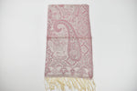 Silver/Grey Pure Silk Paisley and Floral Design Scarves/ Wrap/ Pashmina/Stole/Shawl  200cm x 55cm