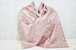 Silver/Grey Pure Silk Paisley and Floral Design Scarves/ Wrap/ Pashmina/Stole/Shawl  200cm x 55cm